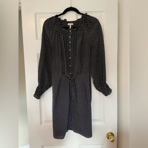 Rebecca Taylor A-line Silk Shirt Dress